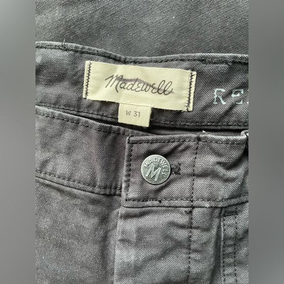 New Madewell Men Cargo Pants Relaxed Straight Jeans Size 31 - Picture 5 of 9